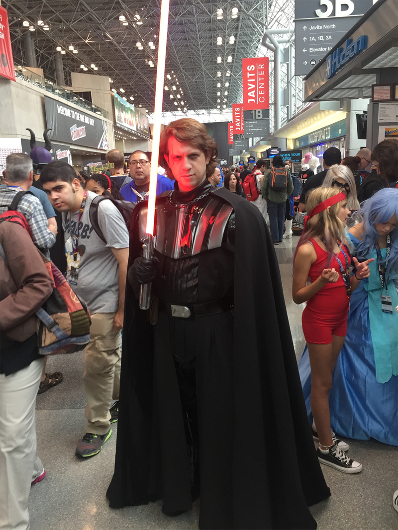 Darth Vader gets unmasked.